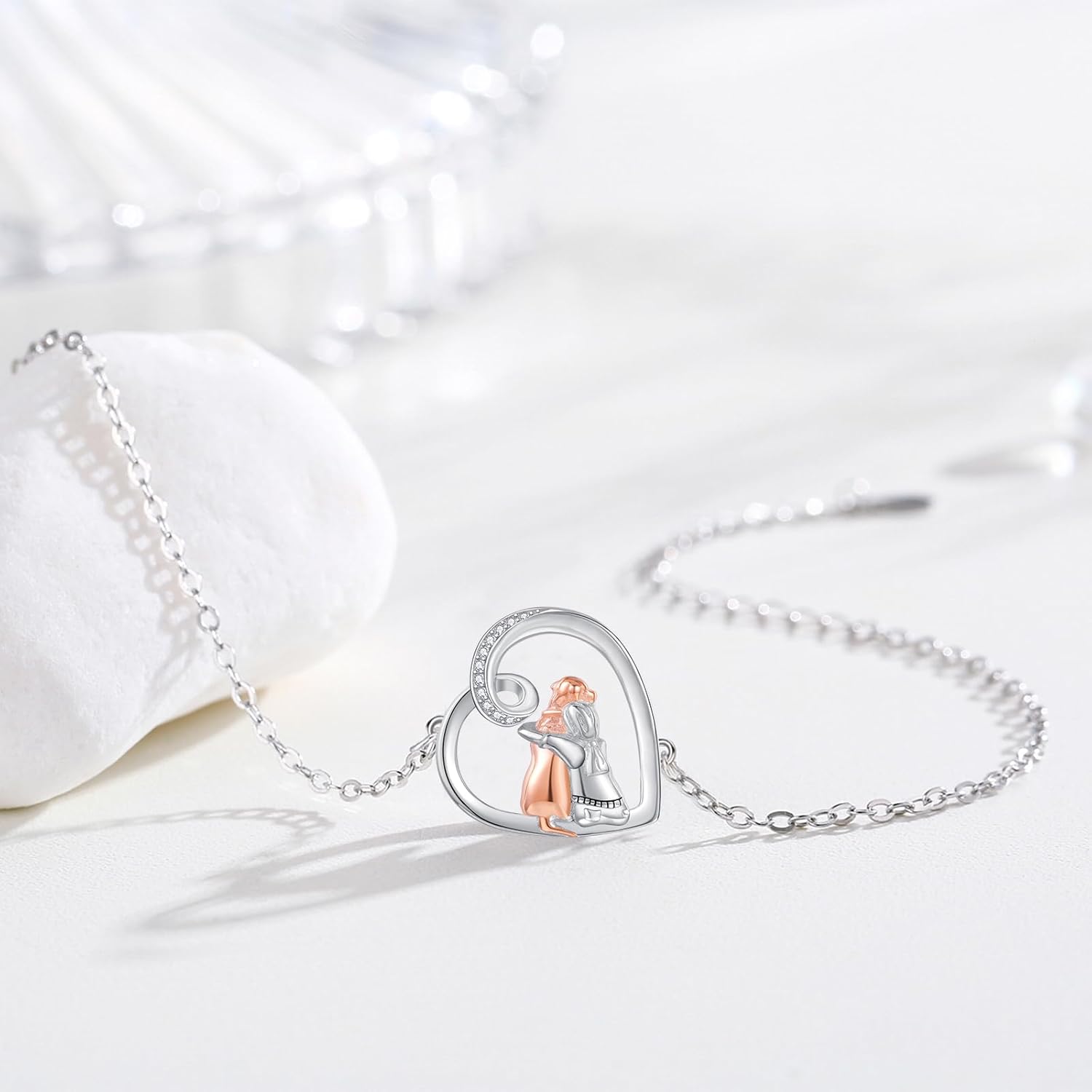 Verstellbares Freundschaftsarmband mit Hundethema